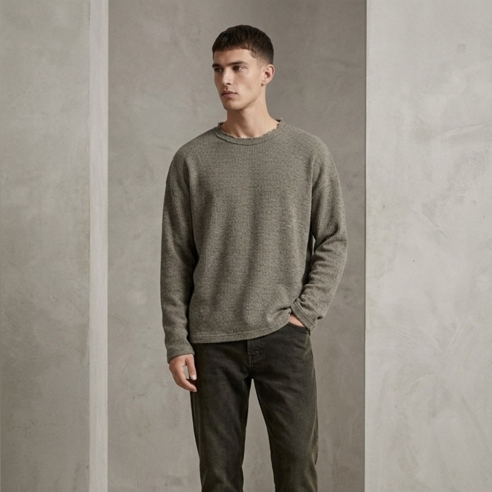 Zara Charcoal Knit Top